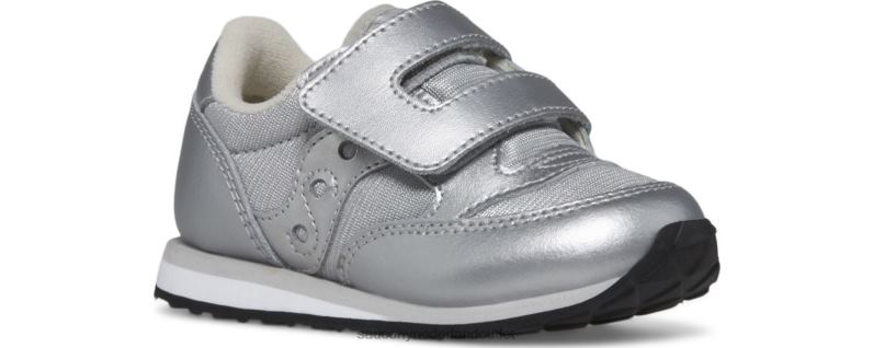 jazz klittenband sneaker kinderen Saucony64BDR955 zilver