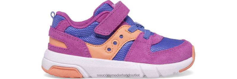 jazzlite 2.0 sneaker kinderen Saucony64BDR907 paars/maagdenpalm/koraal