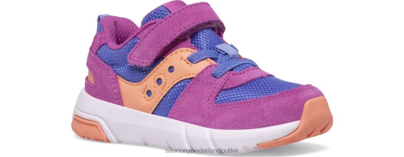 jazzlite 2.0 sneaker kinderen Saucony64BDR907 paars/maagdenpalm/koraal
