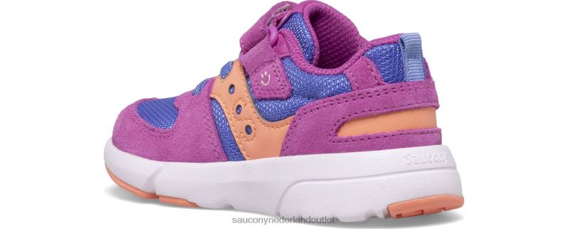 jazzlite 2.0 sneaker kinderen Saucony64BDR907 paars/maagdenpalm/koraal