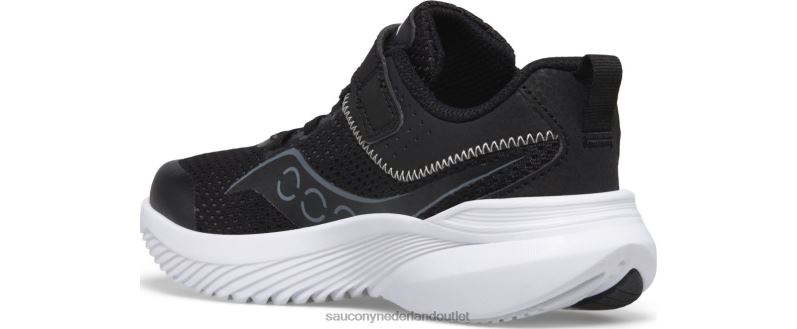 kinvara 14 a/c-sneaker kinderen Saucony64BDR1019 zwart grijs
