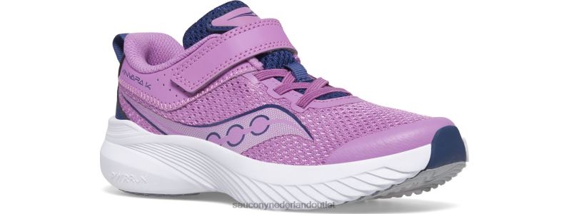 kinvara 14 a/c-sneaker kinderen Saucony64BDR1021 druif/indigo
