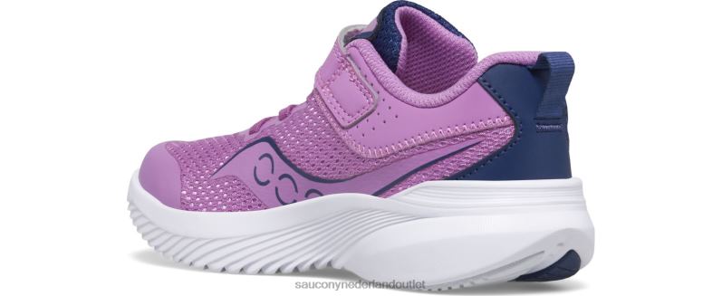 kinvara 14 a/c-sneaker kinderen Saucony64BDR1021 druif/indigo