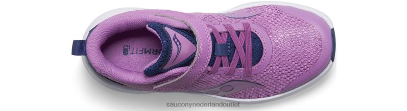 kinvara 14 a/c-sneaker kinderen Saucony64BDR1021 druif/indigo