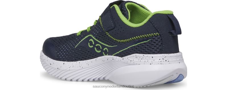 kinvara 14 a/c-sneaker kinderen Saucony64BDR1022 marine/groen