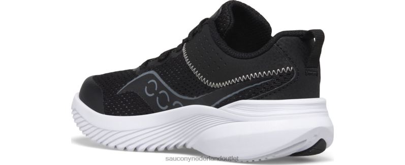 kinvara 14 sneaker kinderen Saucony64BDR1000 zwart grijs