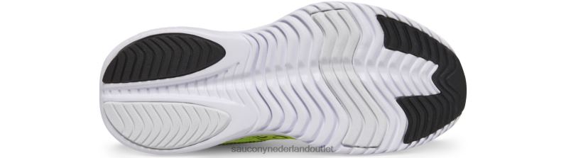 kinvara 14 sneaker kinderen Saucony64BDR1001 citroen/grijs