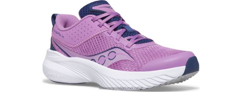 kinvara 14 sneaker kinderen Saucony64BDR1002 druif/indigo