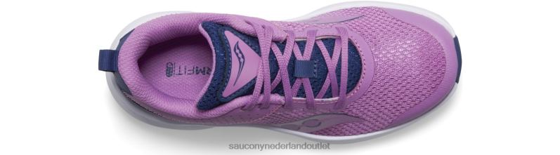 kinvara 14 sneaker kinderen Saucony64BDR1002 druif/indigo