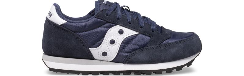 originele jazz-sneaker kinderen Saucony64BDR1014 marine/wit