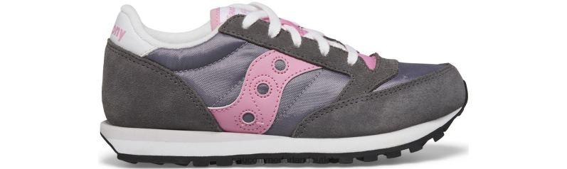 originele jazz-sneaker kinderen Saucony64BDR1016 grijs/roze