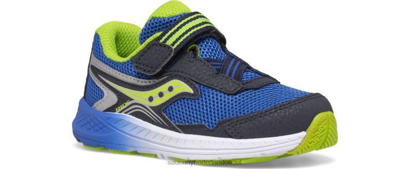 rit 10 jr. sneaker kinderen Saucony64BDR956 marine/groen