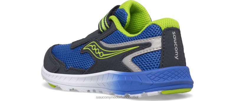 rit 10 jr. sneaker kinderen Saucony64BDR956 marine/groen