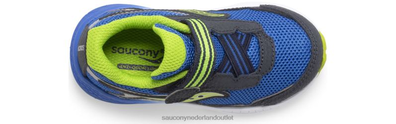 rit 10 jr. sneaker kinderen Saucony64BDR956 marine/groen