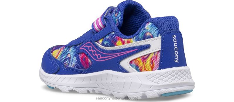 rit 10 jr. sneaker kinderen Saucony64BDR958 blauwe werveling