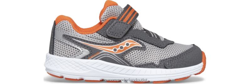 rit 10 jr. sneaker kinderen Saucony64BDR963 grijs/oranje