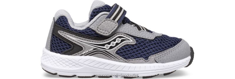 rit 10 jr. sneaker kinderen Saucony64BDR965 marine/grijs