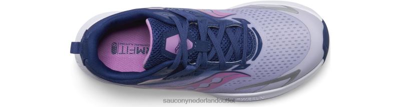 rit 15 sneaker kinderen Saucony64BDR1033 paars/indigo