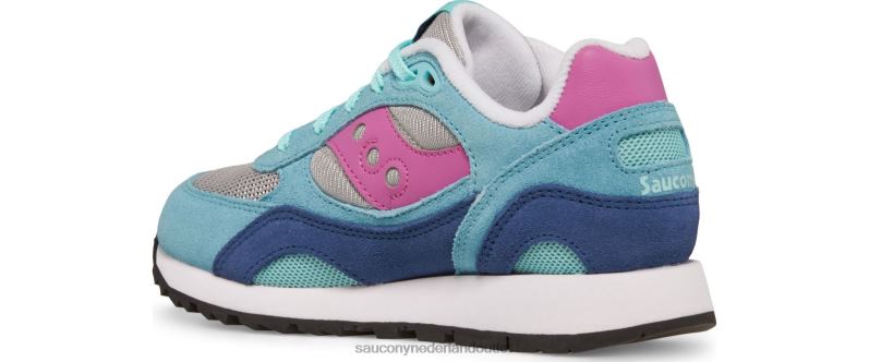 schaduw 6000 sneaker kinderen Saucony64BDR1025 aqua/bes
