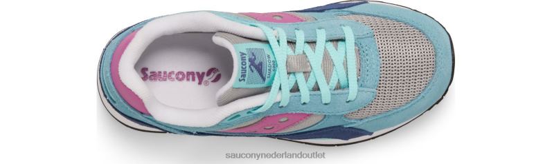 schaduw 6000 sneaker kinderen Saucony64BDR1025 aqua/bes