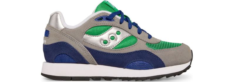 schaduw 6000 sneaker kinderen Saucony64BDR1028 grijs/blauw/groen