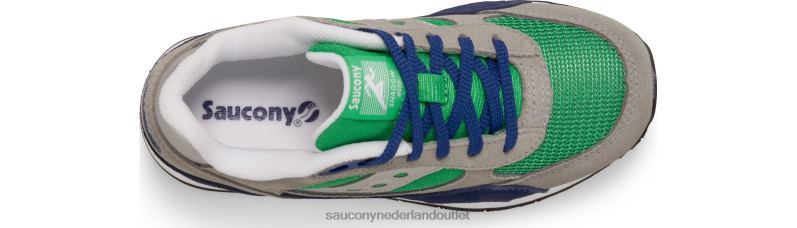 schaduw 6000 sneaker kinderen Saucony64BDR1028 grijs/blauw/groen