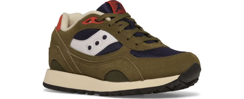 schaduw 6000 sneaker kinderen Saucony64BDR1030 olijf/marine/oranje