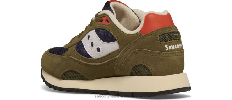 schaduw 6000 sneaker kinderen Saucony64BDR1030 olijf/marine/oranje