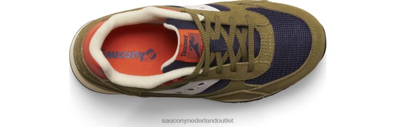 schaduw 6000 sneaker kinderen Saucony64BDR1030 olijf/marine/oranje