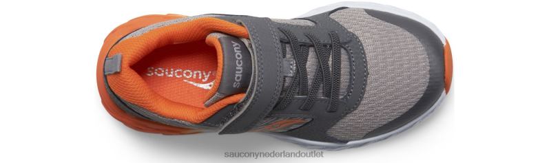 wind 2.0 a/c sneaker kinderen Saucony64BDR872 grijs/oranje