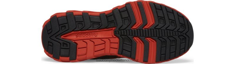 wind 2.0 a/c sneaker kinderen Saucony64BDR875 neon/zwart/rood