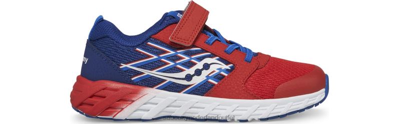 wind 2.0 a/c sneaker kinderen Saucony64BDR878 rood blauw