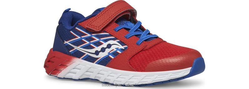 wind 2.0 a/c sneaker kinderen Saucony64BDR878 rood blauw