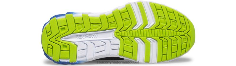 wind 2.0 vetersneaker kinderen Saucony64BDR937 blauw groen