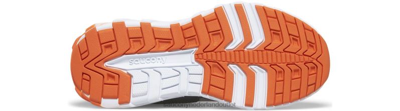 wind 2.0 vetersneaker kinderen Saucony64BDR940 grijs/oranje