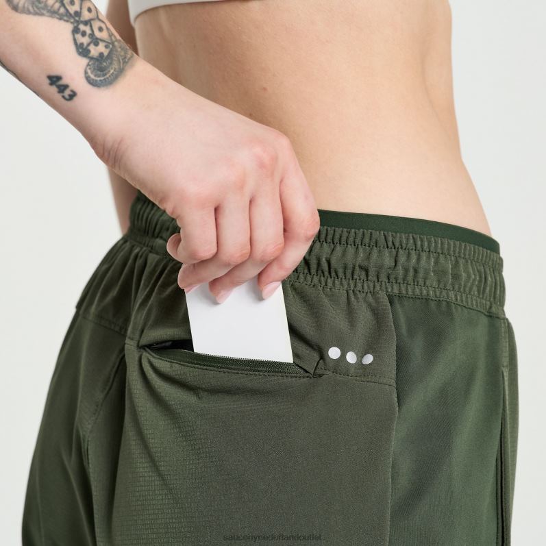 boston geweven broek vrouwen Saucony64BDR830 klimop