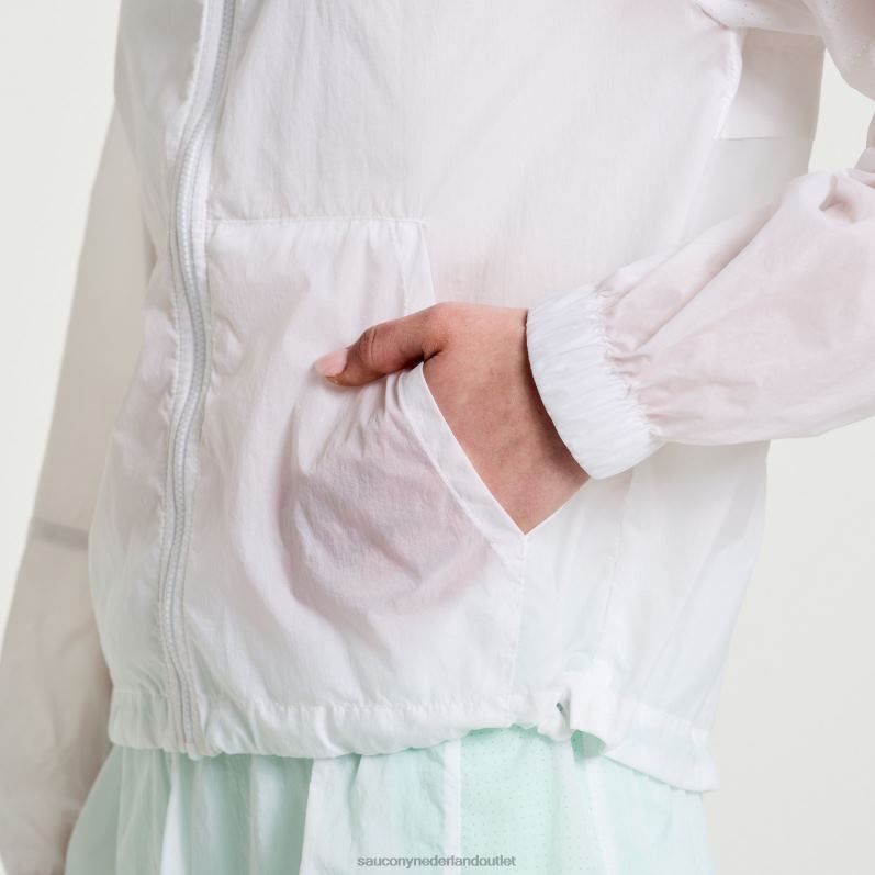 verheffen packaway jas vrouwen Saucony64BDR714 wit