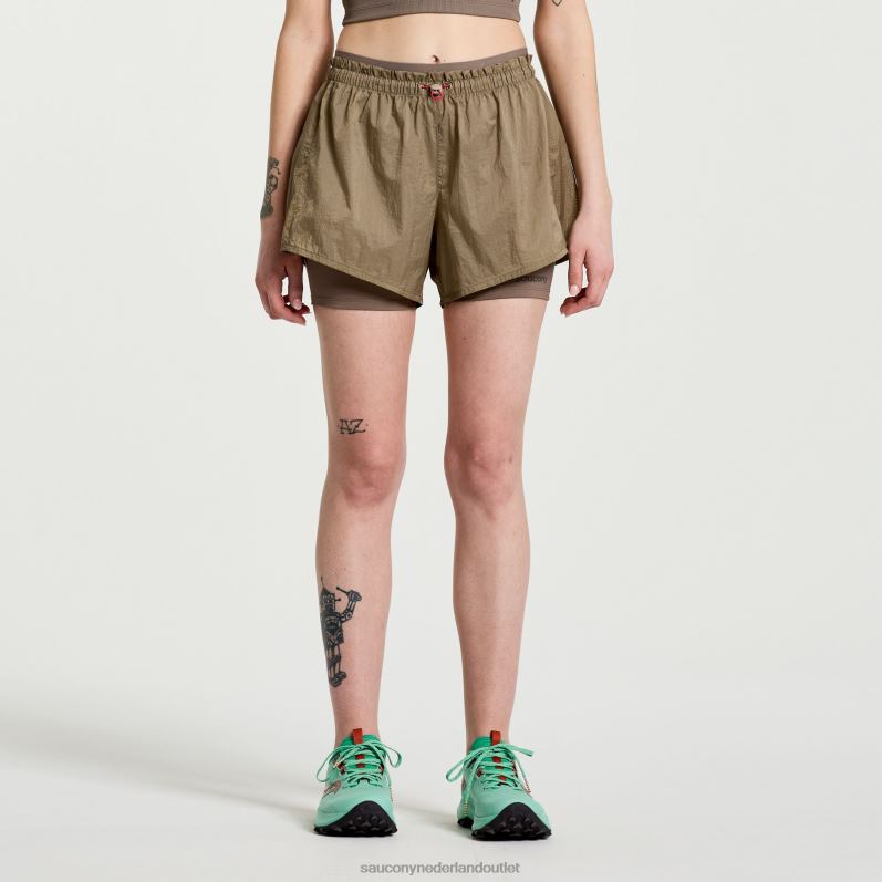 elevate 4 2-in-1 kort vrouwen Saucony64BDR823 tin