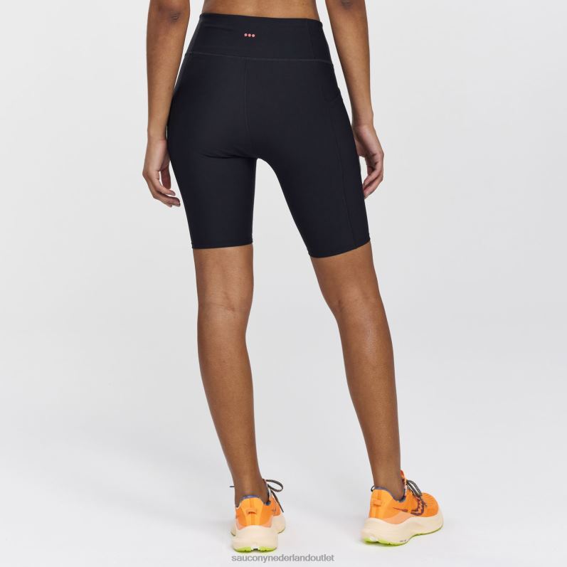 fortify 8 biker kort vrouwen Saucony64BDR833 zwart