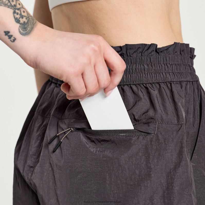 kort ontspannen vrouwen Saucony64BDR857 zwart