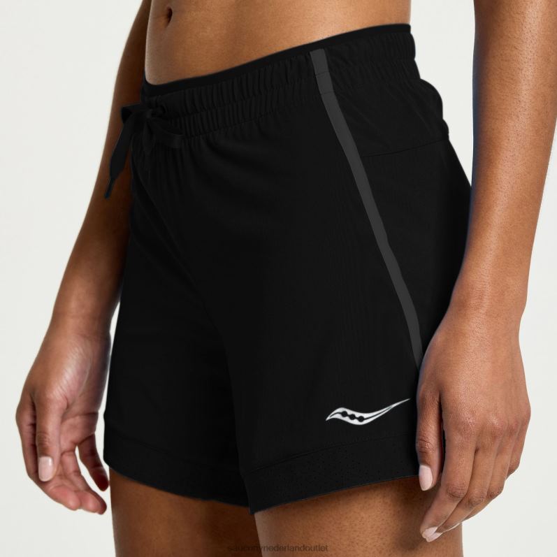 sneller dan 5 kort vrouwen Saucony64BDR809 zwart