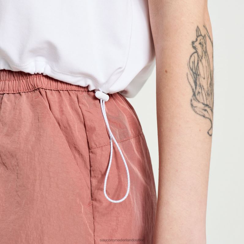 afwikkelen crop korte mouw vrouwen Saucony64BDR767 wit