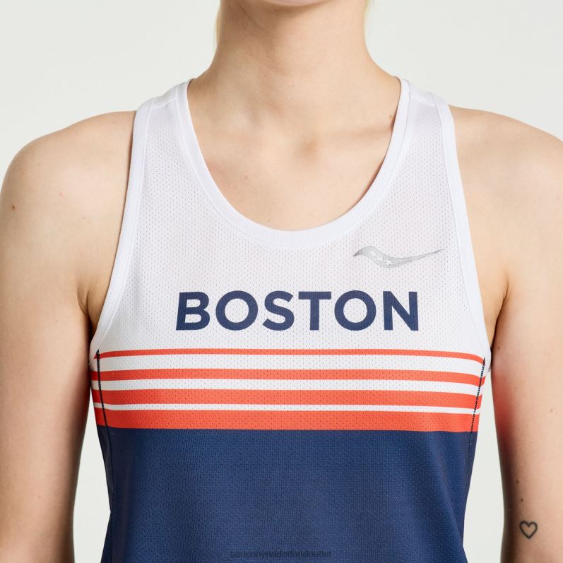 boston stopwatch singlet vrouwen Saucony64BDR775 Boston 2023