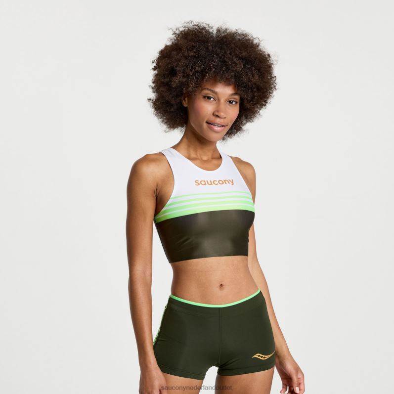elite crop-top vrouwen Saucony64BDR756 umbra