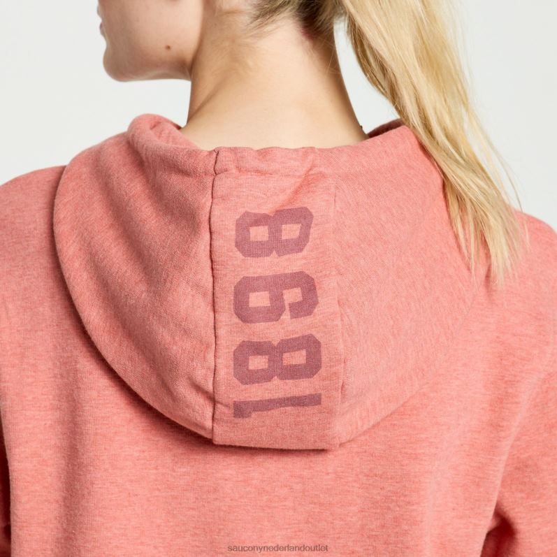 rust hoodie vrouwen Saucony64BDR793 roetheide afbeelding