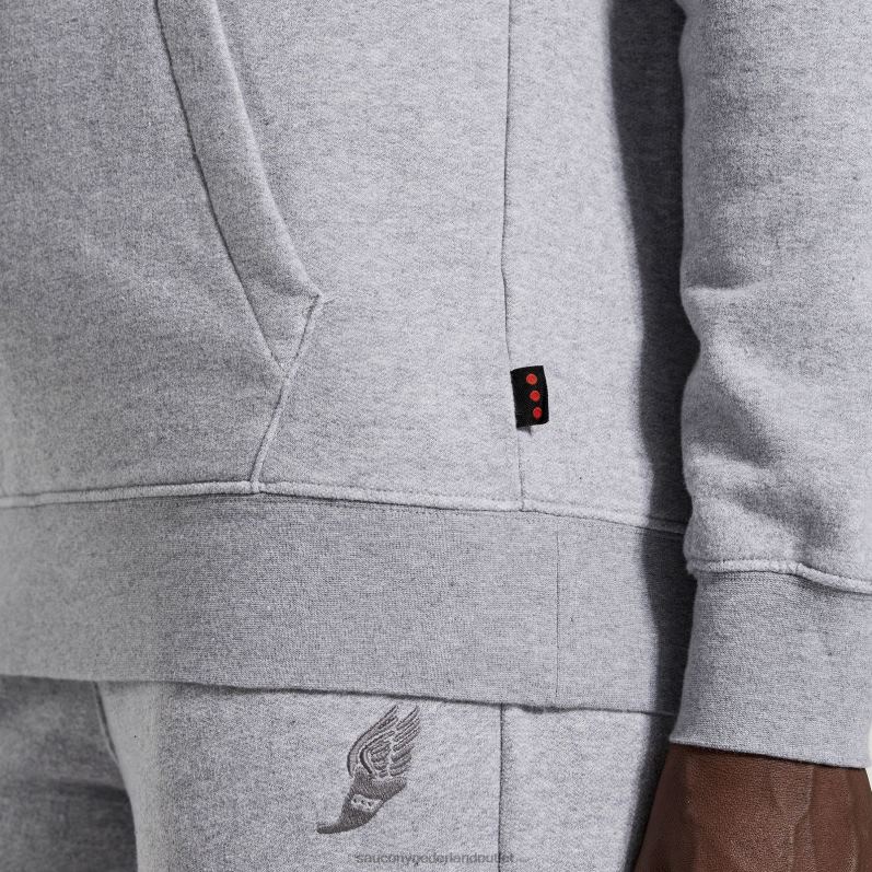 rust hoodie vrouwen Saucony64BDR797 lichtgrijze heide