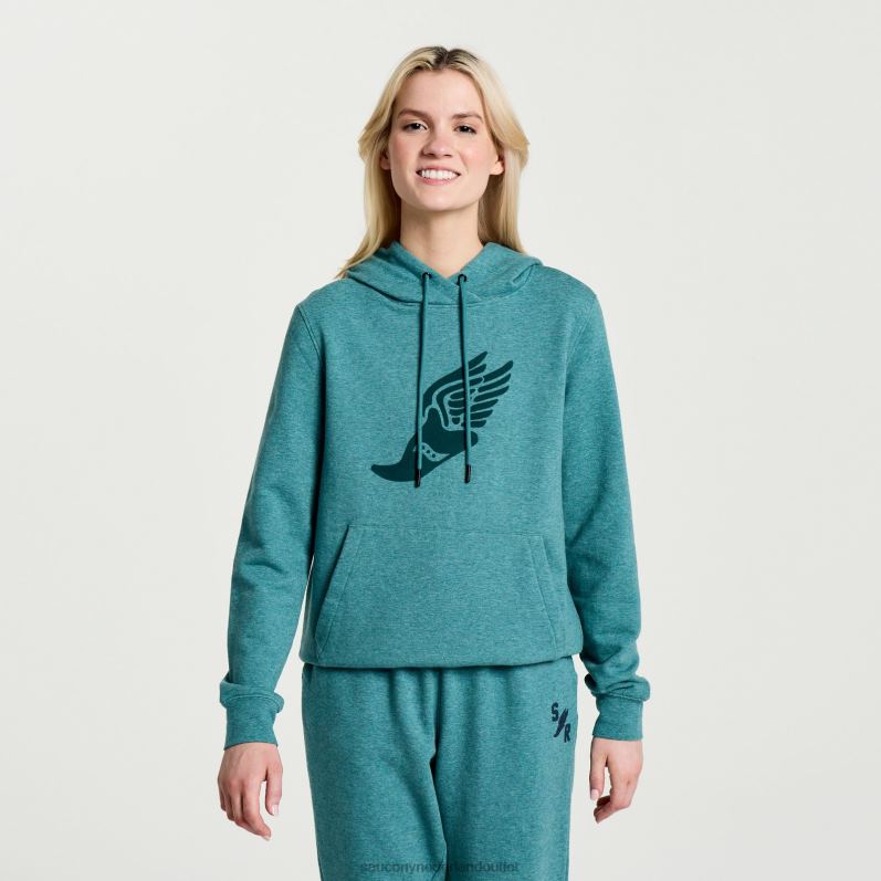 rust hoodie vrouwen Saucony64BDR798 noord-atlantische heide afbeelding