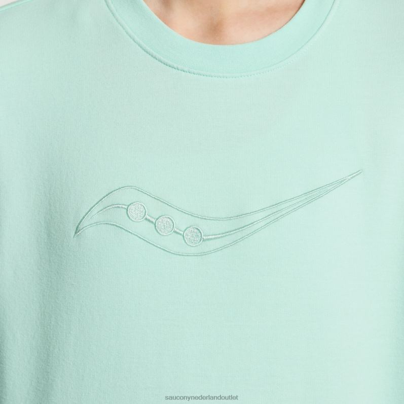 rustende ronde hals vrouwen Saucony64BDR777 atmosfeer grafisch