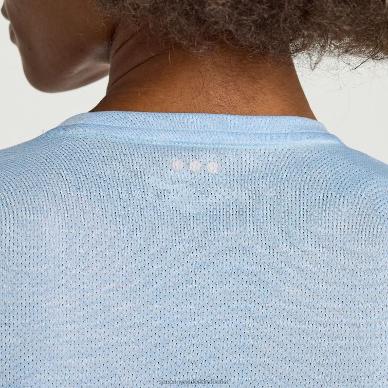 stopwatch korte mouw vrouwen Saucony64BDR727 ether heide