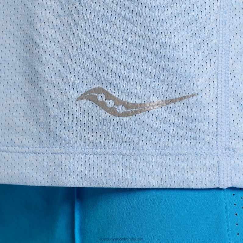 stopwatch korte mouw vrouwen Saucony64BDR727 ether heide